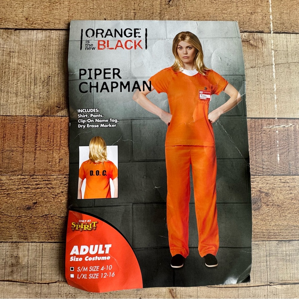 PIPER Orange is the New Black Prisoner Costume SMALL/MEDIUM